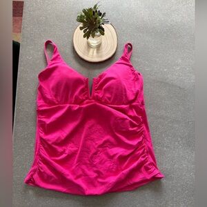 Chic Pink Women's Swim Tankini Top